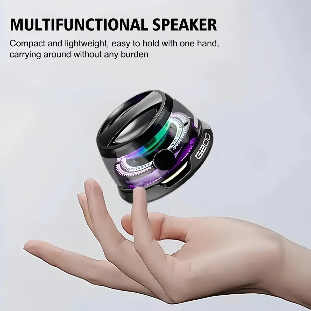 Purilite Select – Bluetooth 5.3 Mini Portable Magnetic RGB Speaker - PuriLite