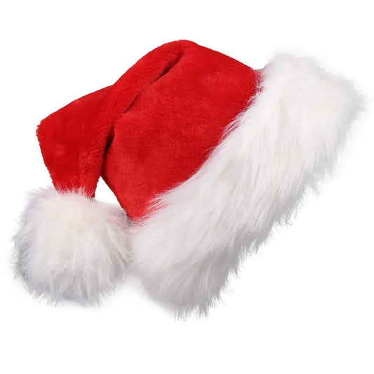 Purilite Select Christmas Santa Hat – Long Plush Red & White Holiday Hat for Adults & Kids | 2025 New Year Festive Party Accessory - PuriLite