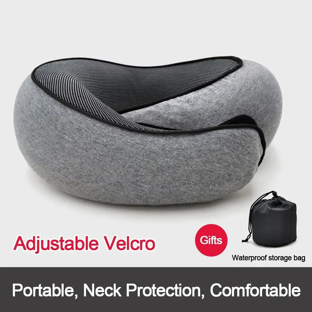 Purilite Select Memory Foam Travel Neck Pillow – U-Shaped Snail Style Portable Sleep Support Pillow - PuriLite
