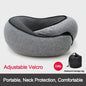 Purilite Select Memory Foam Travel Neck Pillow – U-Shaped Snail Style Portable Sleep Support Pillow - PuriLite