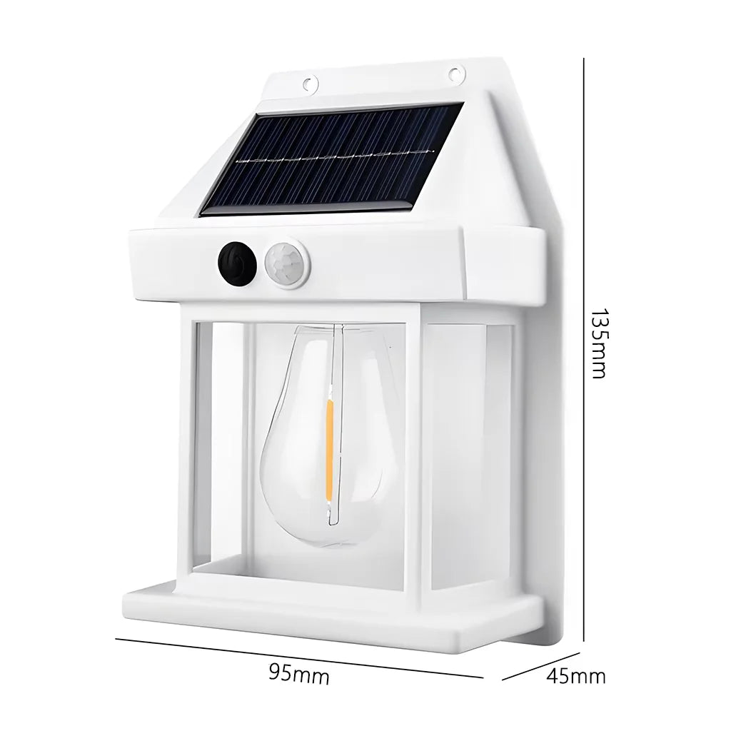 Solar Outdoor Waterproof LED Wall Light Powerful Solar Energy Lamp with Light Sensor for Garden Yard Fence House Decoration - PuriLite