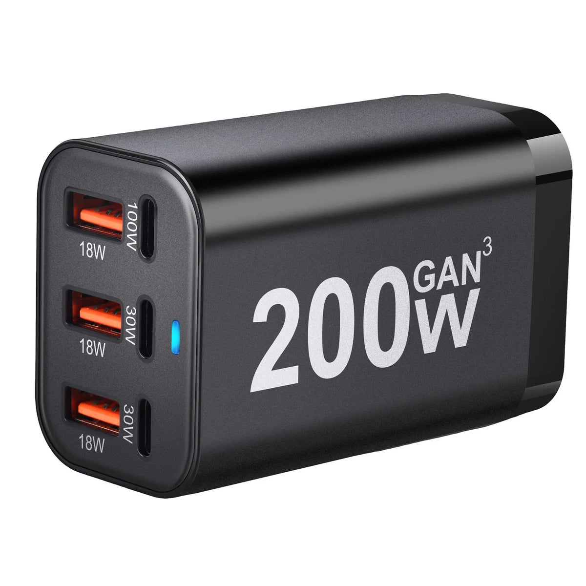 Purilite Select 200W 6-Port GaN USB-C Fast Charger - PuriLite