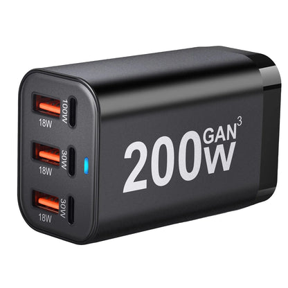 Purilite Select 200W 6-Port GaN USB-C Fast Charger - PuriLite