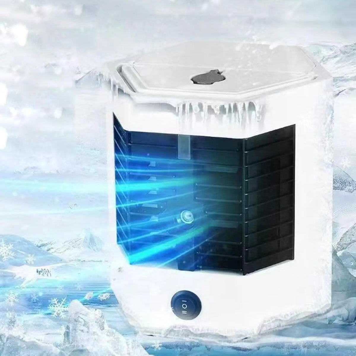 Purilite Select™ USB Mini Air Conditioner Cooler Fan – 2-Gear Cooling, Humidifier &amp; Atomizer - PuriLite