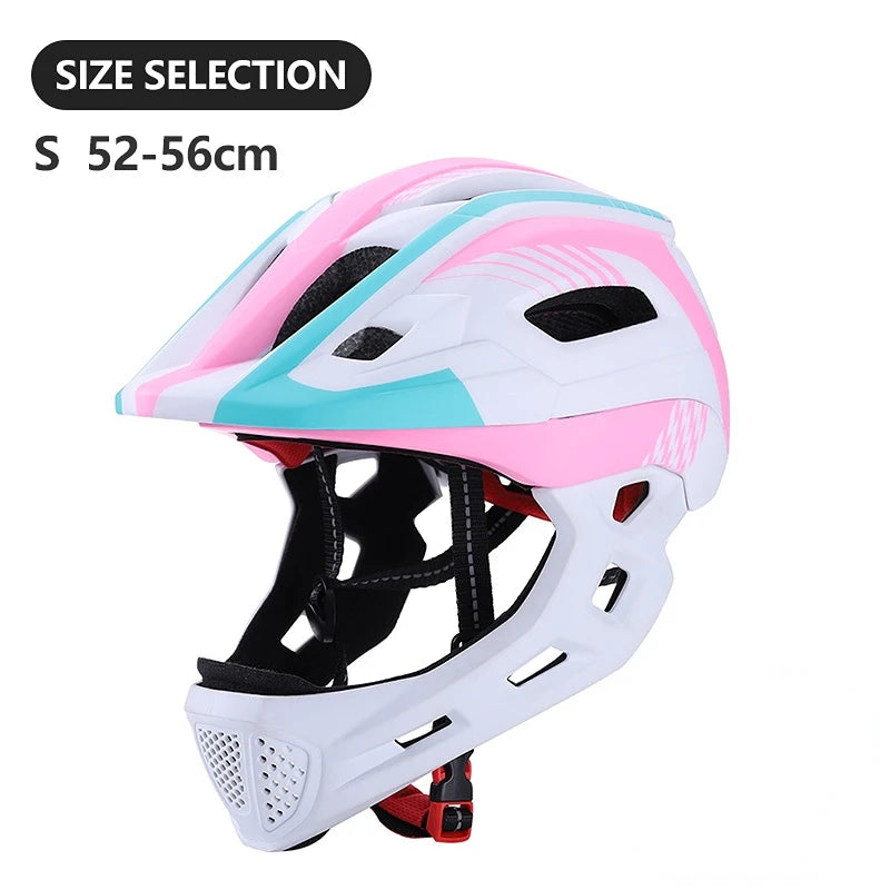 🛡️ Kids Full-Face Detachable Safety Helmet with Rear Light - PuriLite