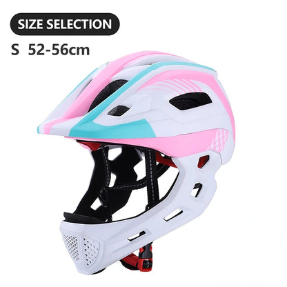 🛡️ Kids Full-Face Detachable Safety Helmet with Rear Light - PuriLite