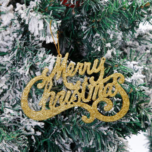 Purilite Select Merry Christmas Letter Ornaments – Elegant Tree Decoration Pendants for Home & Holiday Décor - PuriLite