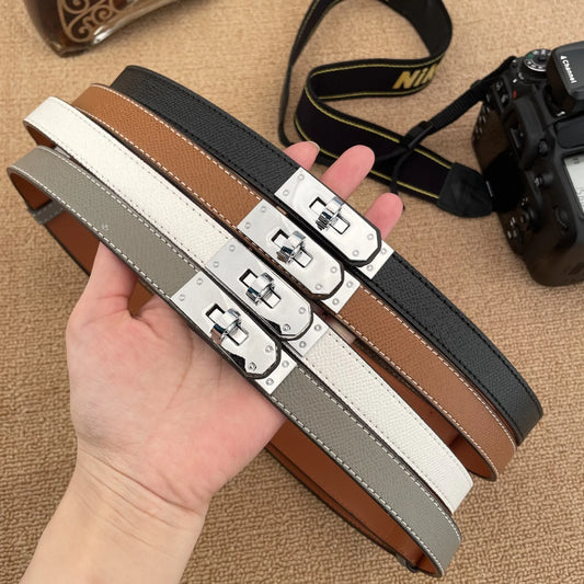 Purilite Select Adjustable Slim Leather Belt for Women - PuriLite