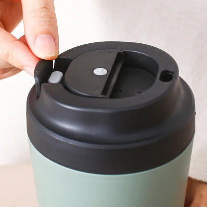 Purilite Select – 380ML Ceramic Coffee Mug with Lid (Modern Minimalist Style) - PuriLite