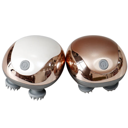 Mini Head Massage Machine Silicone Scalp Magnetic Suction Charging Silicone Shoulder Multifunctional Kneading Vibration Head Spa - PuriLite