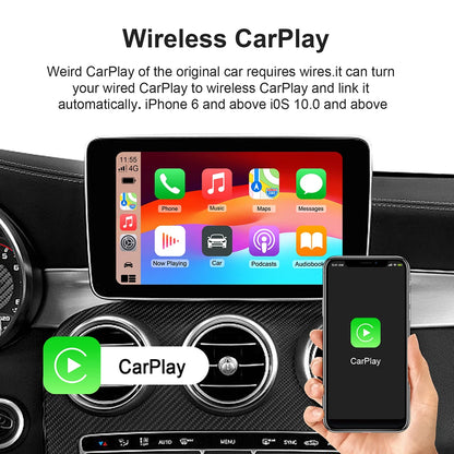 Android 13 TV Box Smart CarPlay Ai Box Wifi Wireless Android Auto Built-in Play Store For YouTube Netflix OEM CarPlay Cars - PuriLite