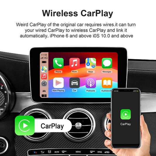 Android 13 TV Box Smart CarPlay Ai Box Wifi Wireless Android Auto Built-in Play Store For YouTube Netflix OEM CarPlay Cars - PuriLite