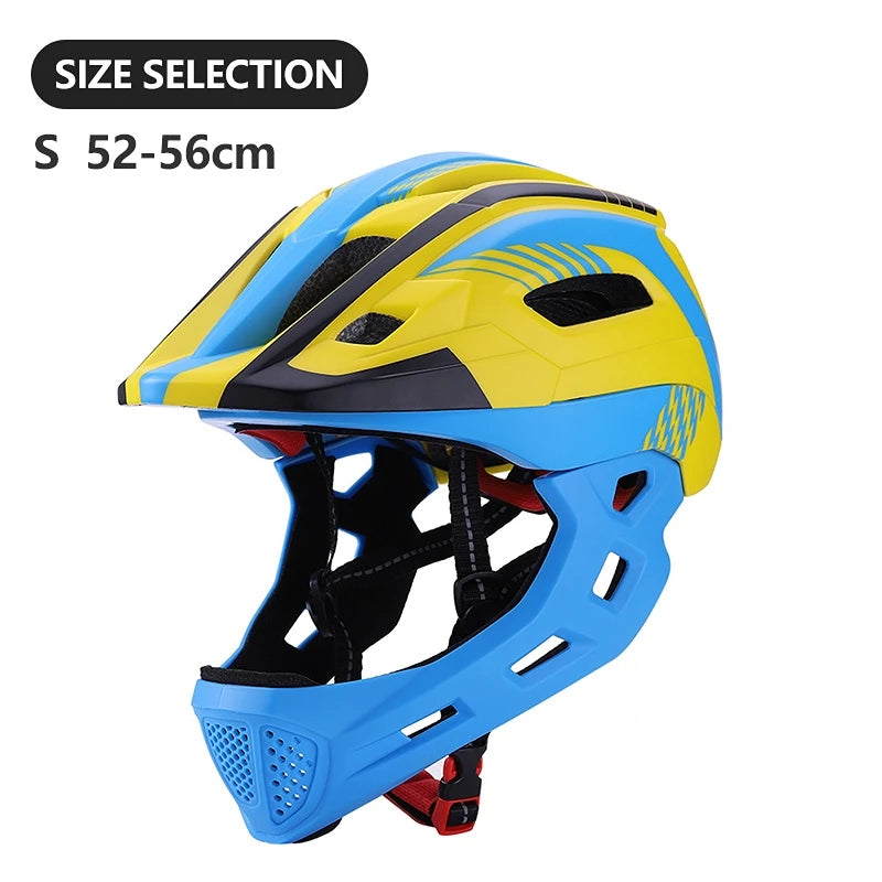 🛡️ Kids Full-Face Detachable Safety Helmet with Rear Light - PuriLite