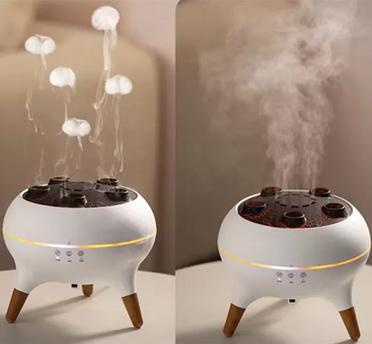 Purilite Select | Dynamic Jellyfish Air Humidifier | 250ml Essential Oil Diffuser | Remote Control Humidifier | Bedroom Tabletop Use - PuriLite