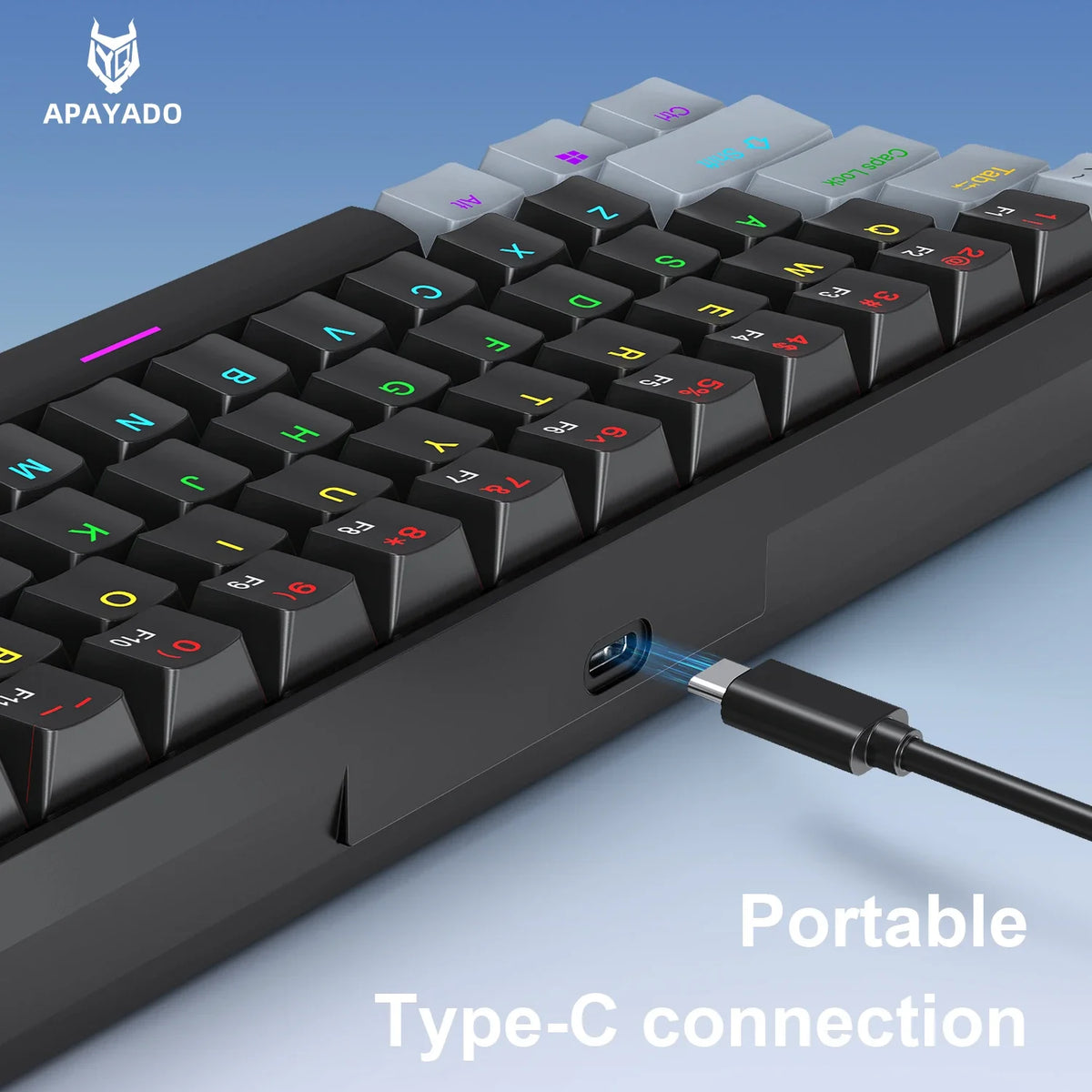 Purilite Select K61 Mini Wired Mechanical Keyboard – 60% Layout, RGB Backlit, Hot-Swappable - PuriLite