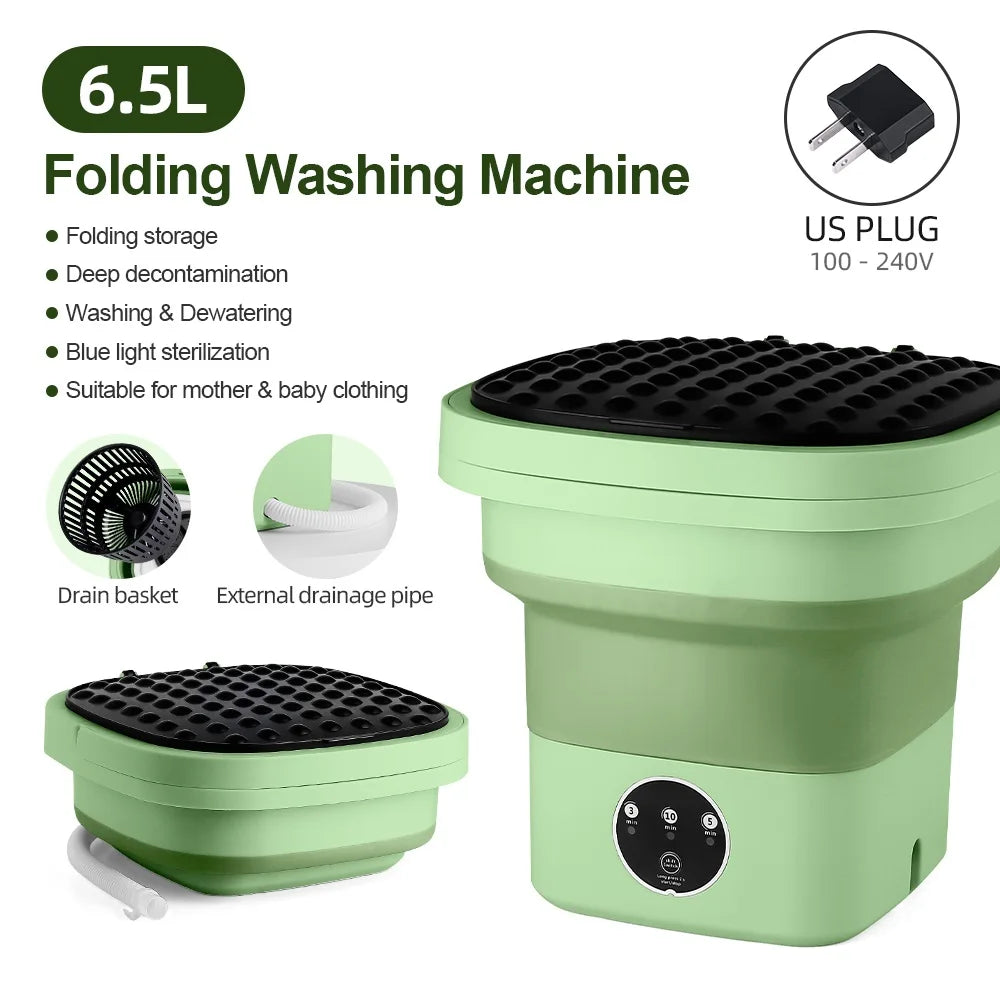 Purilite 6.5L Small Folding Washing Machine Portable Washing Machine - PuriLite