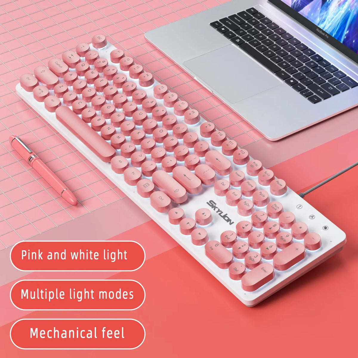 Purilite Select H300 104-Key Wired Membrane Keyboard - PuriLite
