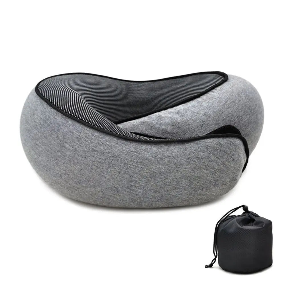 Purilite Select Memory Foam Travel Neck Pillow – U-Shaped Snail Style Portable Sleep Support Pillow - PuriLite