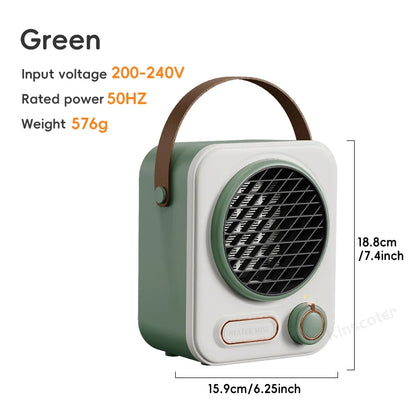 Electric Mini Fan Heater Warm Blower Portable Desktop Household Wall Home Heating Stove Radiator Warmer Machine For Winter - PuriLite