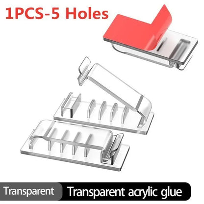 Purilite Select – 10-Hole Adhesive Cable Organizer - PuriLite