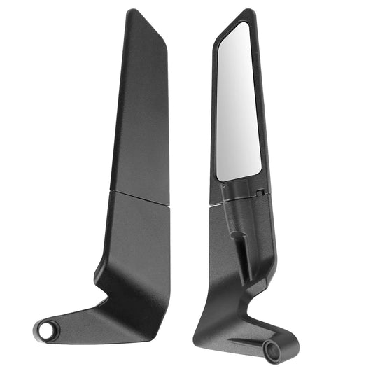 For 7/8" 22mm Handlebar Universal Motorcycle Rearview Mirrors Wide Angle 1 Pair Anti-glare Blue Glass - PuriLite