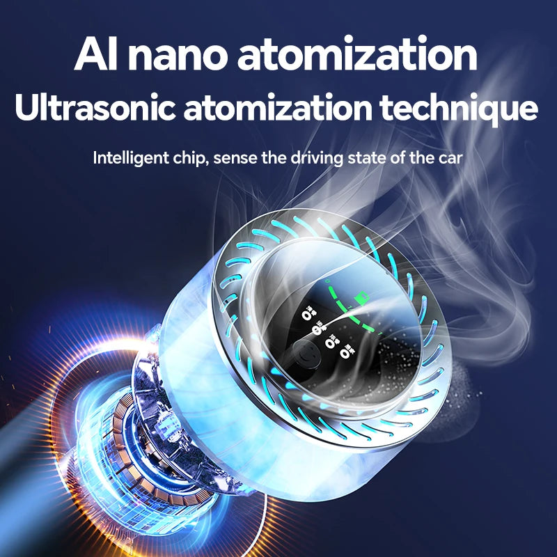 Cloud Scenery Car perfume New metal car fragrance Automatic start stop induction high-end car fragrance - PuriLite