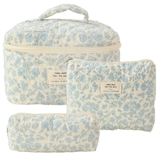 Purilite Select Quilted Cotton Makeup Bag - PuriLite