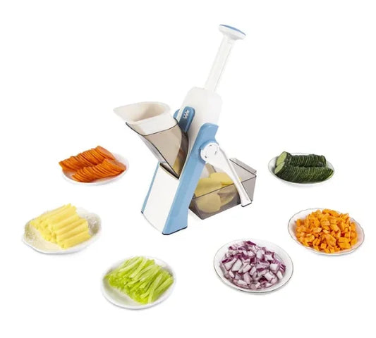 Purilite Select Multifunctional Vegetable Cutting Machine 5-in-1 Manual Food Chopper Slicer Dicer for Kitchen - PuriLite