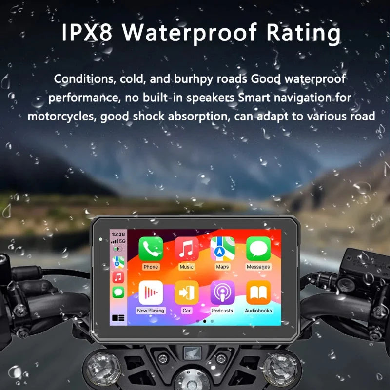 Purilite Select 5/7 Inch CarPlay Motorcycle Wireless CarPlay Android Auto AirPlay Display Screen - PuriLite