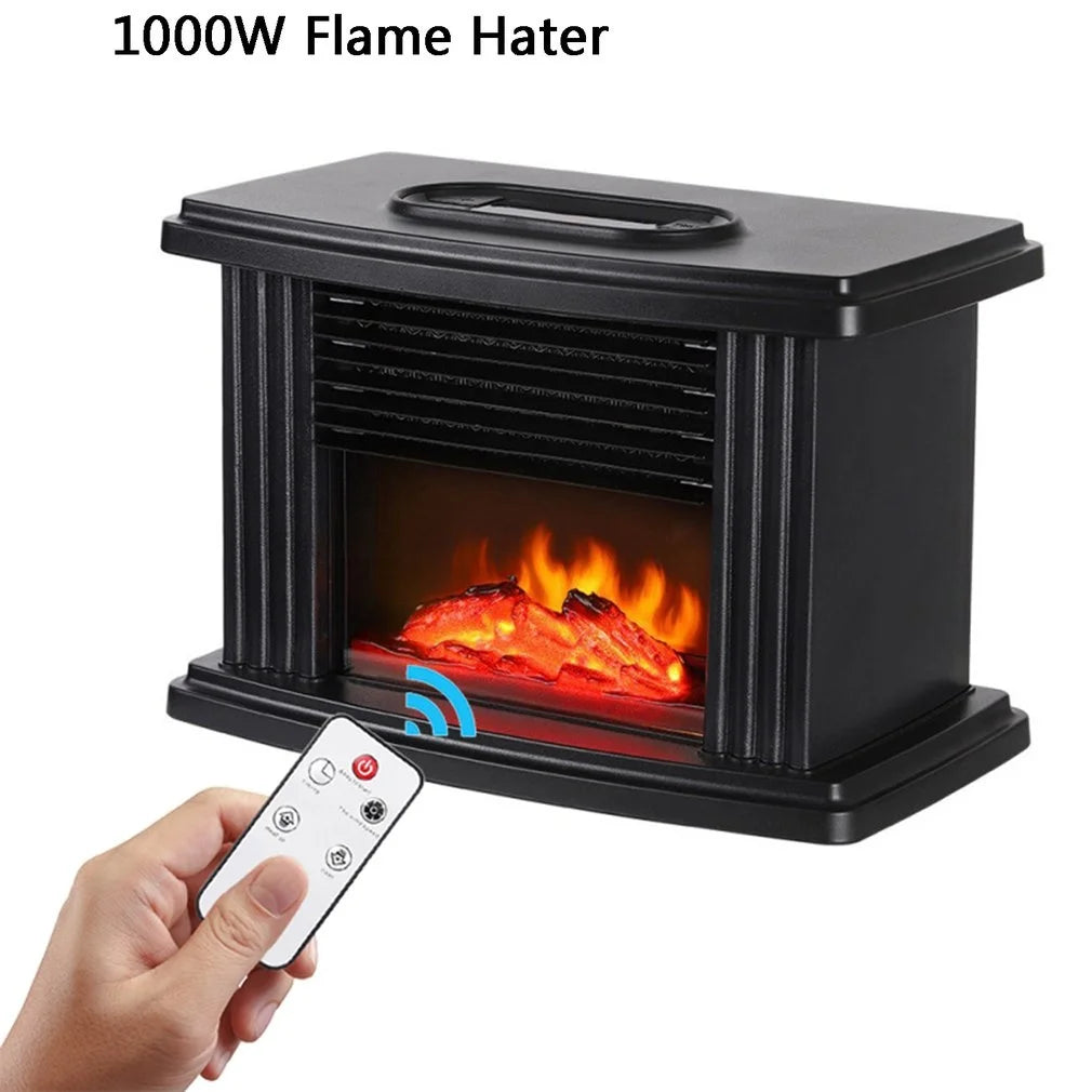 Purilite Select 1000W Portable Electric Fireplace Heater – Realistic Flame Effect with Remote Control | Indoor Space Warmer - PuriLite