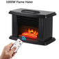 Purilite Select 1000W Portable Electric Fireplace Heater – Realistic Flame Effect with Remote Control | Indoor Space Warmer - PuriLite