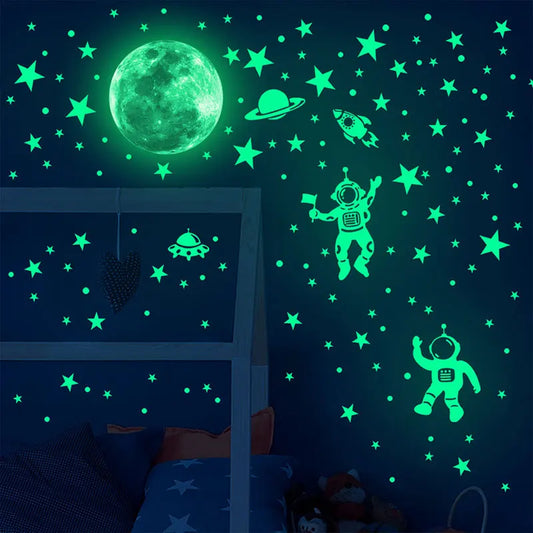 Purilite Select Luminous Moon & Stars Wall Stickers - PuriLite