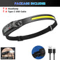 Purilite Select Sensor LED Headlamp with 5 Lighting Modes – Rechargeable Head Torch for Fishing, Camping & Hiking - PuriLite