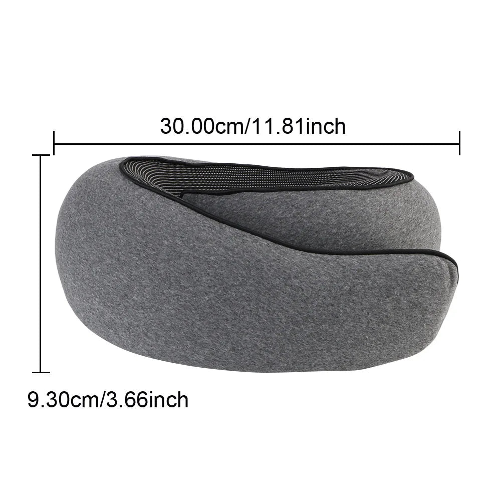 Portable U-shaped Pillow Memory Foam Snail Pillow Soft Noon Break Sleep Pillows Travel Neck Support Travel Neck Pillow - PuriLite