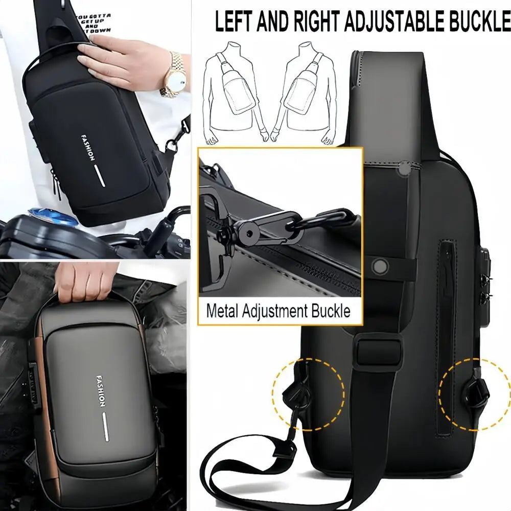 🎒 Purilite Select™ Men's Anti-Theft Chest Bag - PuriLite