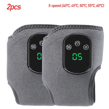 Electric Foot Massager Vibration Relaxation Ankle Massager Warm Hot Compress Ankle Brace Joint Sprain Support Ankle Protection - PuriLite