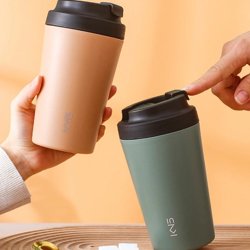 Purilite Select – 380ML Ceramic Coffee Mug with Lid (Modern Minimalist Style) - PuriLite