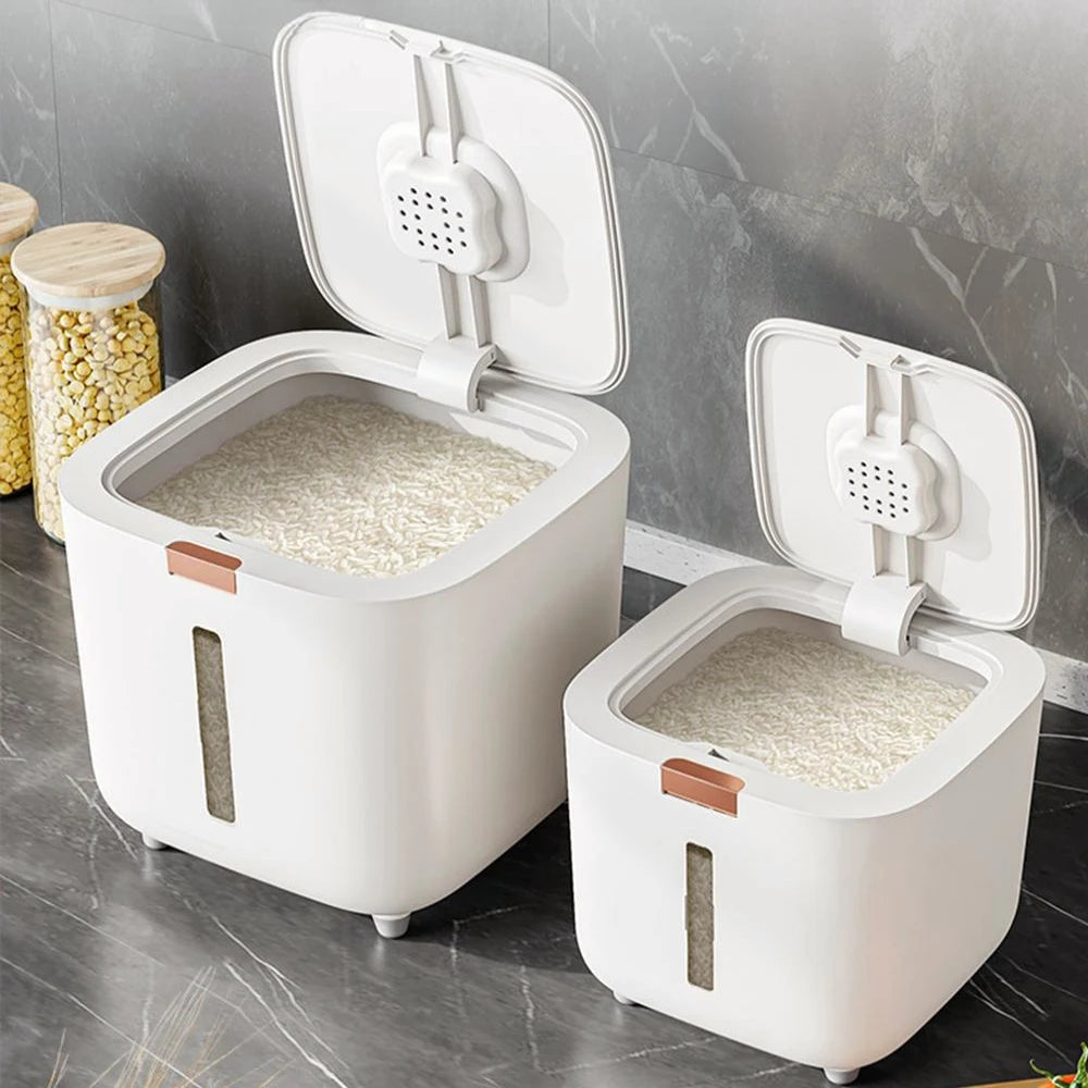 Purilite Select Airtight Rice Storage Container 5KG/10KG – Insect Proof Moisture Proof Grain Storage Box with Sealed Lid, Large Capacity Kitchen Organizer - PuriLite