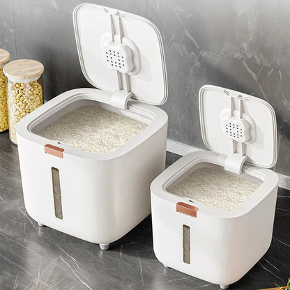 Purilite Select Airtight Rice Storage Container 5KG/10KG – Insect Proof Moisture Proof Grain Storage Box with Sealed Lid, Large Capacity Kitchen Organizer - PuriLite