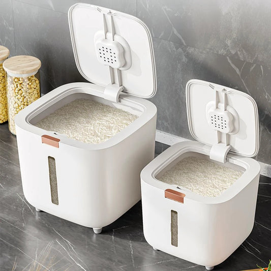 Purilite Select Airtight Rice Storage Container 5KG/10KG – Insect Proof Moisture Proof Grain Storage Box with Sealed Lid, Large Capacity Kitchen Organizer - PuriLite