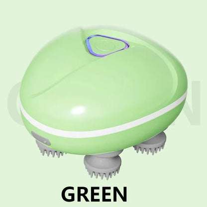 Electric Scalp Massager Kneading Vibrating Device Head Shoulder Neck Massage Deep Tissue Relaxation Pet Cat Body Care Tool - PuriLite