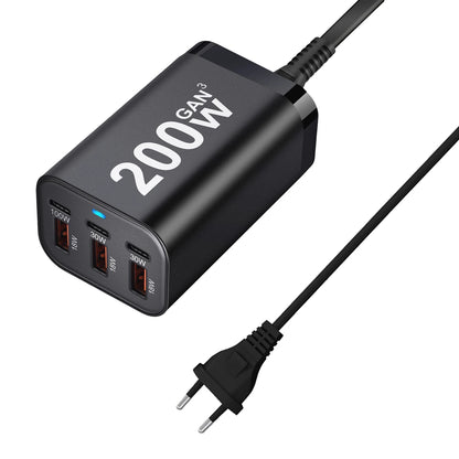 Purilite Select 200W 6-Port GaN USB-C Fast Charger - PuriLite