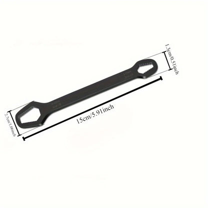 Purilite Select Universal Double Ended Self Tightening Wrench 3 to 17mm Adjustable Ratchet Spanner for Nuts Bolts Automotive and Home Repair