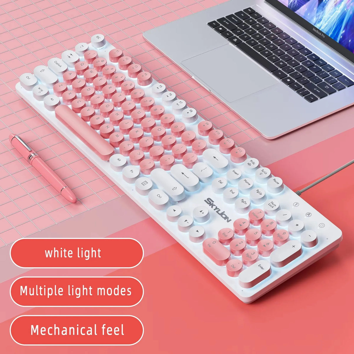 Purilite Select H300 104-Key Wired Membrane Keyboard - PuriLite