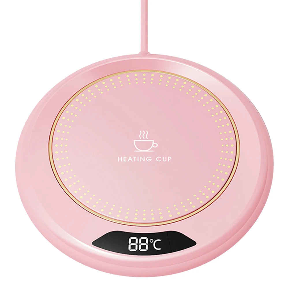USB Cup Warmer Coffee Mug Heating Coaster 3 Temperature Setting Plate Milk Tea Water Heating Pad Cup Heater Thermostatic Hot - PuriLite
