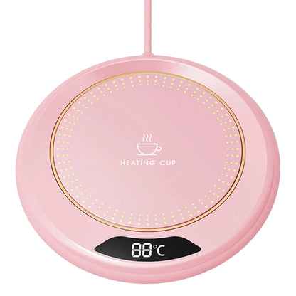 USB Cup Warmer Coffee Mug Heating Coaster 3 Temperature Setting Plate Milk Tea Water Heating Pad Cup Heater Thermostatic Hot - PuriLite