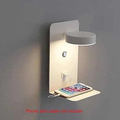 Purilite Select Modern LED Wall Sconce with USB Charging – Up & Down Wall Lamp – Touch Switch Indoor Wall Light - PuriLite