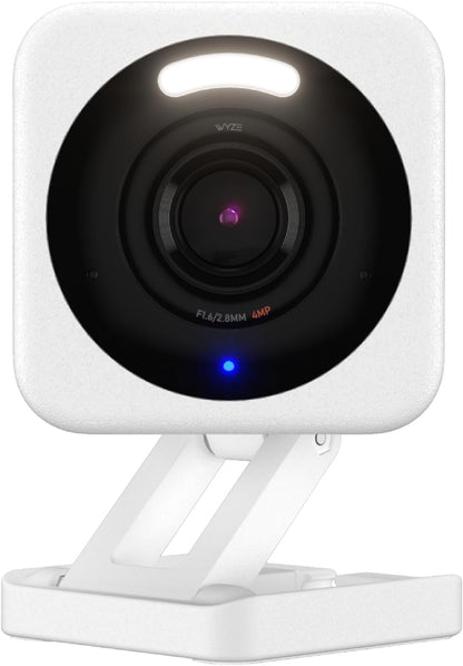 Cam v4 (Latest Model) | 2.5K QHD Security Camera | Indoor & Outdoor | Color Night Vision | AI Motion Detection | IP65 Weatherproof | White