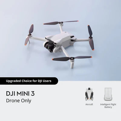 (Open Box) DJI Drone CP.MA.00000582.01 Mini 3 (Drone Only) - PuriLite