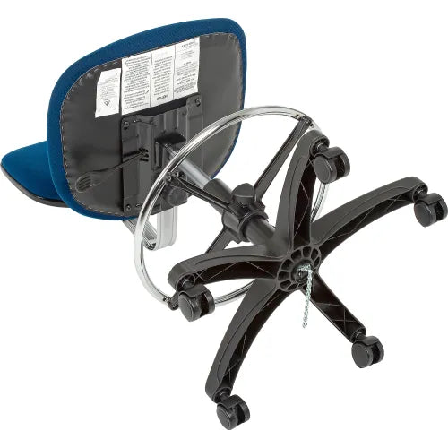 Interion® ESD Stool - Fabric - Navy - PuriLite